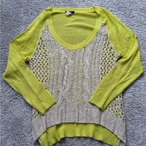 Kerisma Yellow and Beige Knit Sweater